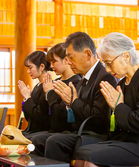 家族葬の葬儀風景