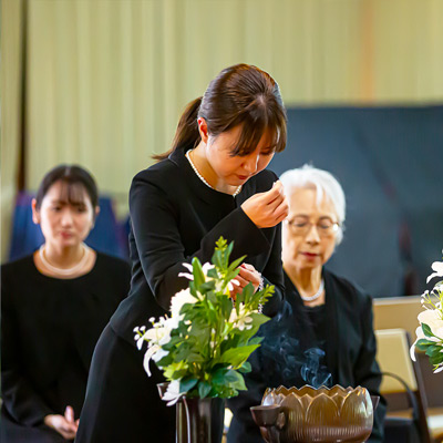 一日葬の葬儀風景