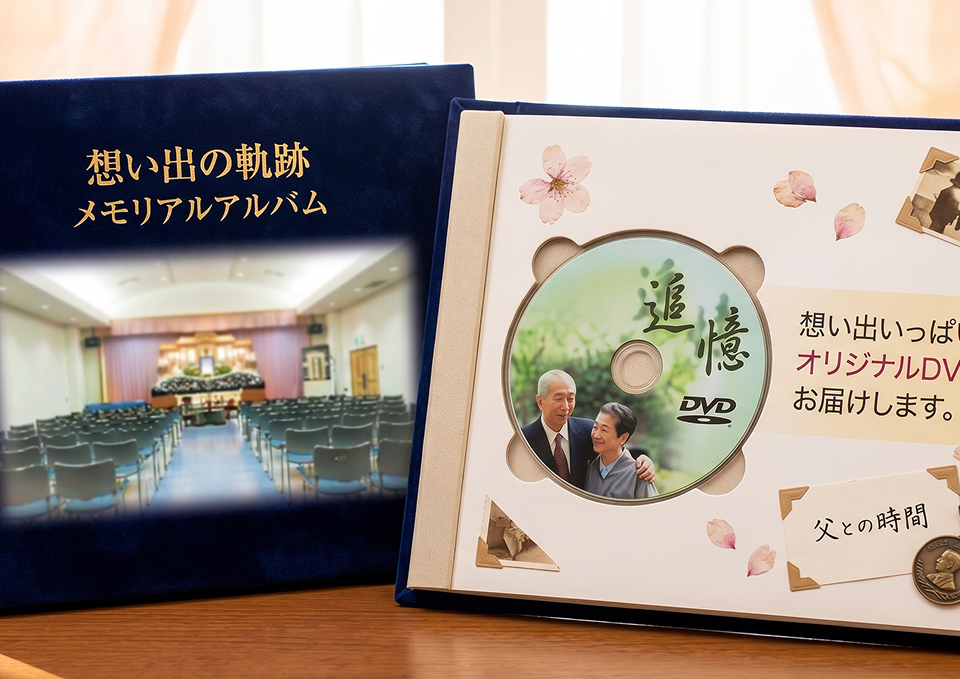 足利市内の葬儀で提供する思い出アルバム